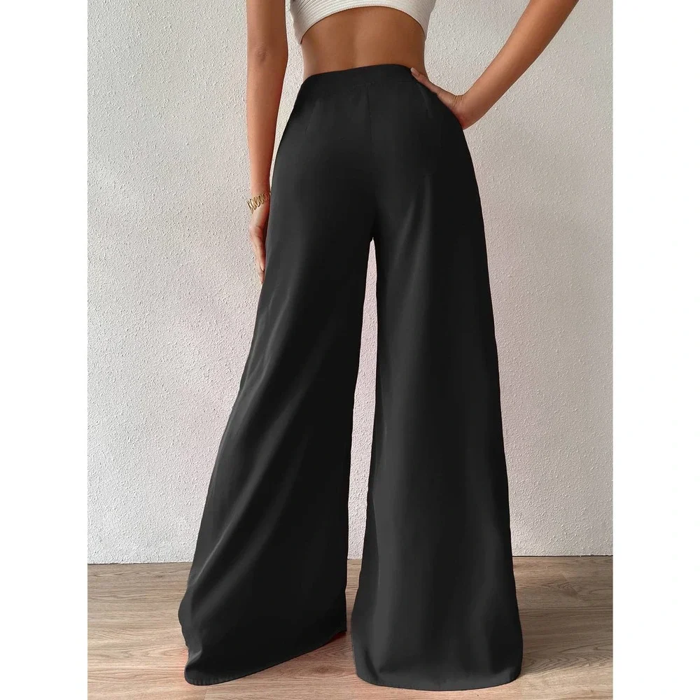 High Waist Wide Leg Pants black - Picture 2 of 12